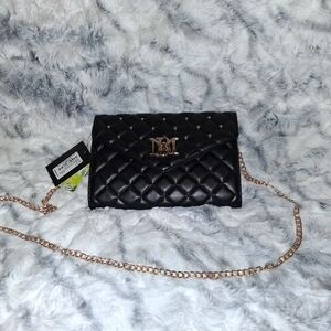 Badgley Mischka Crossbody With Quilting And Round Studs